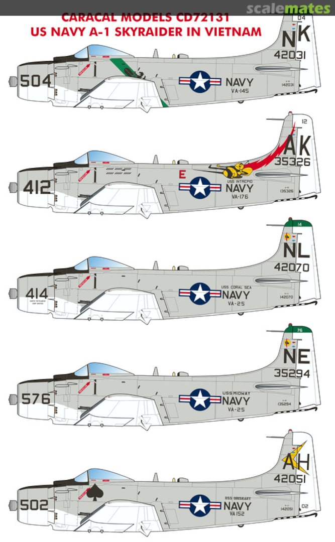 Boxart US Navy A-1 Skyraider in Vietnam CD72131 Caracal Models Boxart US Navy A-1 Skyraider in Vietnam CD72131 Caracal Models