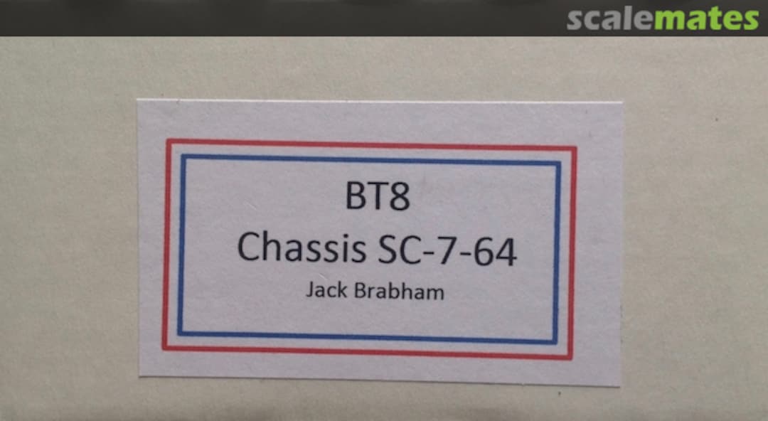 Boxart Brabham BT8 Climax 43041C Automodelli Studio Boxart Brabham BT8 Climax 43041C Automodelli Studio