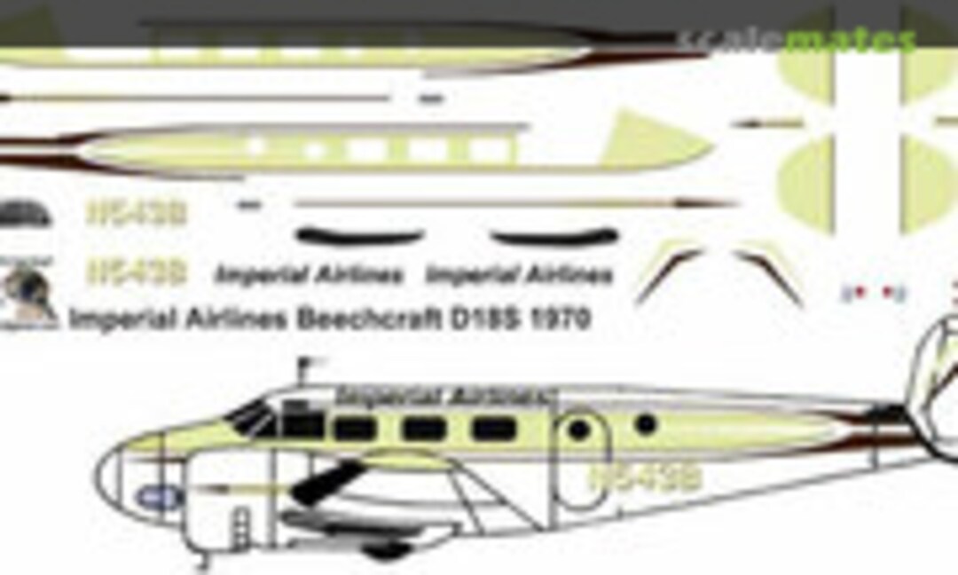 1:72 Imperial Airlines Beechcraft D18S 1970 (Pointerdog Decals s-l1500) s-l1500