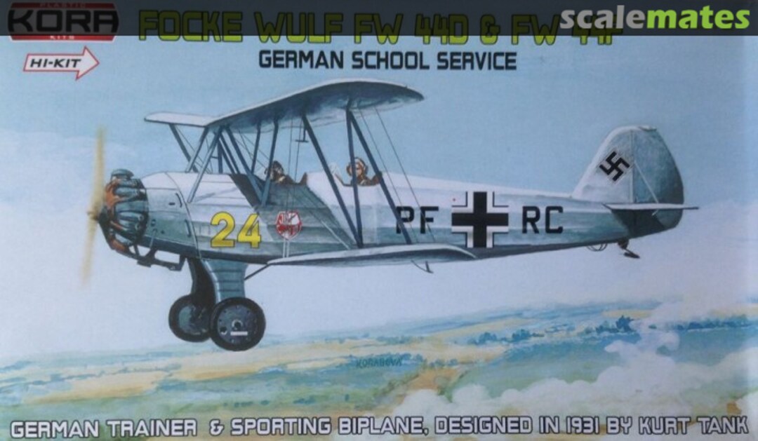 Boxart Focke Wulf Fw 44D & Fw 44F Stieglitz KPK72050 Kora Models Boxart Focke Wulf Fw 44D & Fw 44F Stieglitz KPK72050 Kora Models