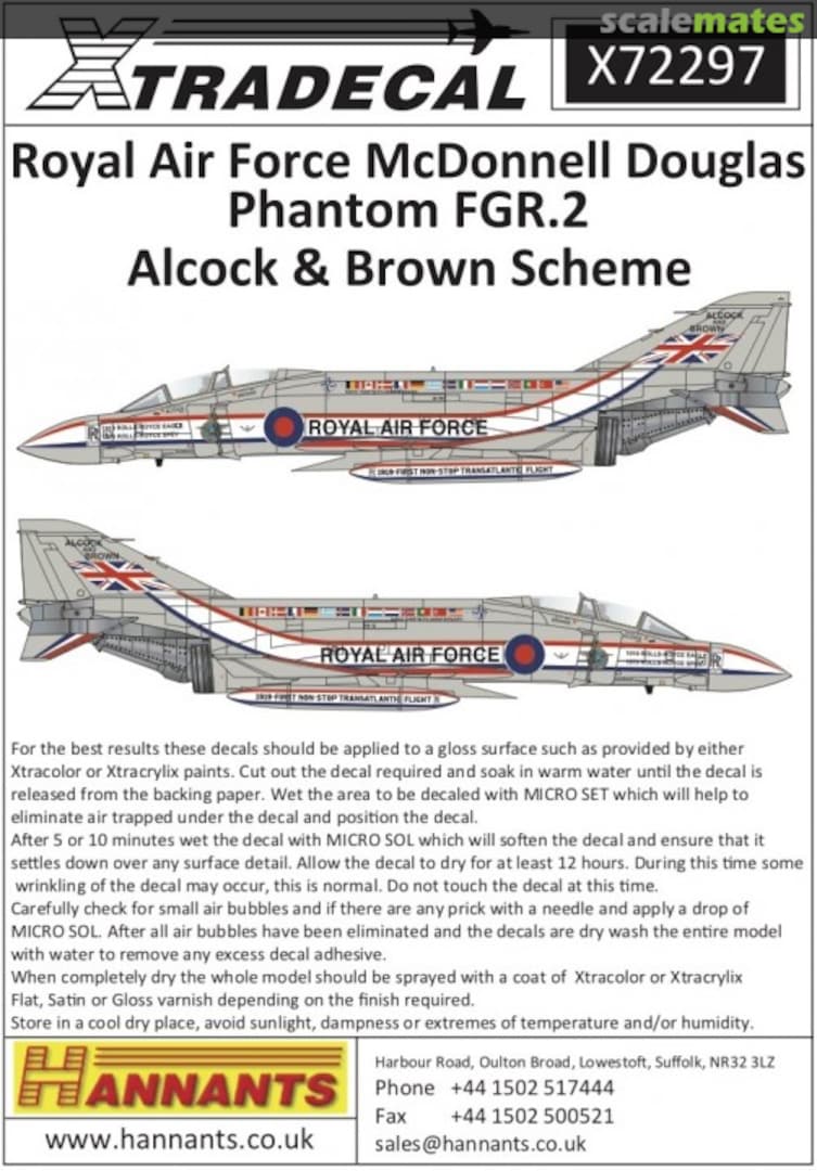Boxart McDonnell-Douglas FGR.2 Phantom X72297 Xtradecal Boxart McDonnell-Douglas FGR.2 Phantom X72297 Xtradecal