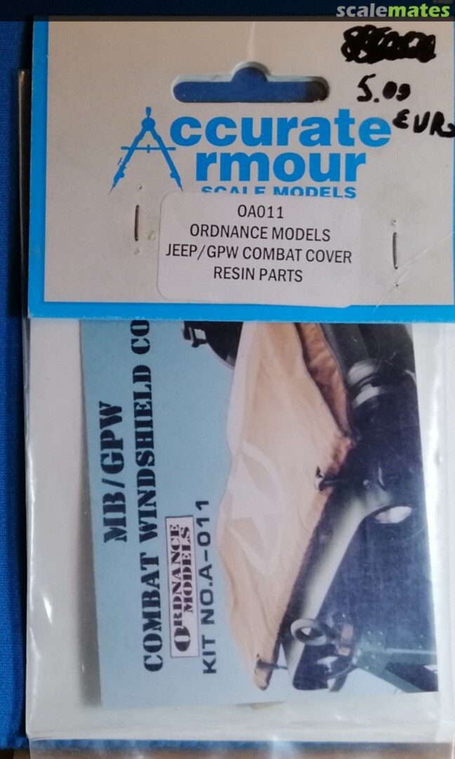 Boxart Mb/gpw combat windshield cover A-011 Ordnance Models Boxart Mb/gpw combat windshield cover A-011 Ordnance Models