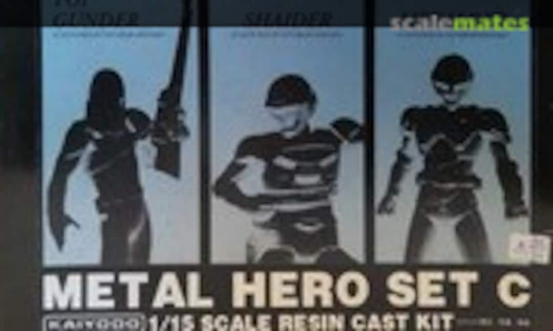 1:15 Metal Hero Set C (Top Gunder, Shaidser & Metalder) (Kaiyodo )