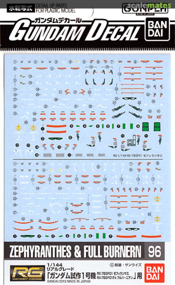 Boxart RX-78 GP01 Zephyranthes & GP01Fb Full Burnern 2247095 Bandai Boxart RX-78 GP01 Zephyranthes & GP01Fb Full Burnern 2247095 Bandai