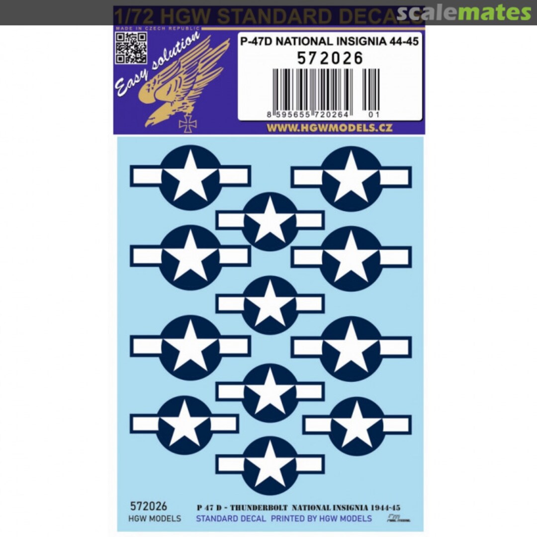 Boxart P-47D NATIONAL INSIGNIA 44-45 572026 HGW Models Boxart P-47D NATIONAL INSIGNIA 44-45 572026 HGW Models