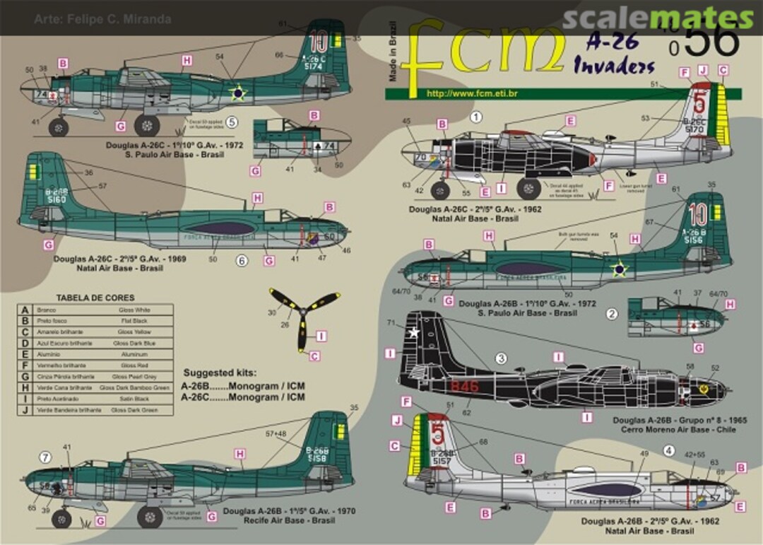 Boxart A-26B/C Invaders 48-056 FCM Boxart A-26B/C Invaders 48-056 FCM