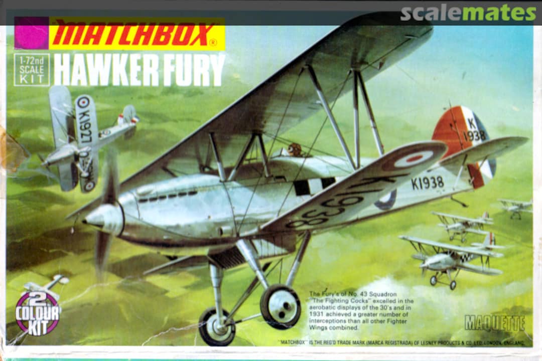 Boxart Hawker Fury PK-1 Matchbox