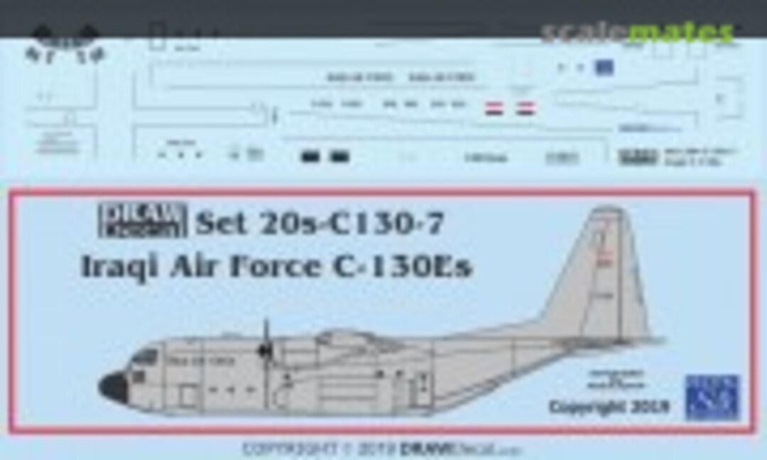 1:200 Iraqi Air Force C-130Es (Draw Decal 20-C130-7) 20-C130-7