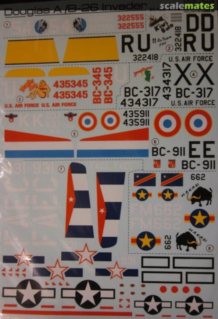 Boxart Douglas A/B-26 Invader 72-110 Print Scale Boxart Douglas A/B-26 Invader 72-110 Print Scale