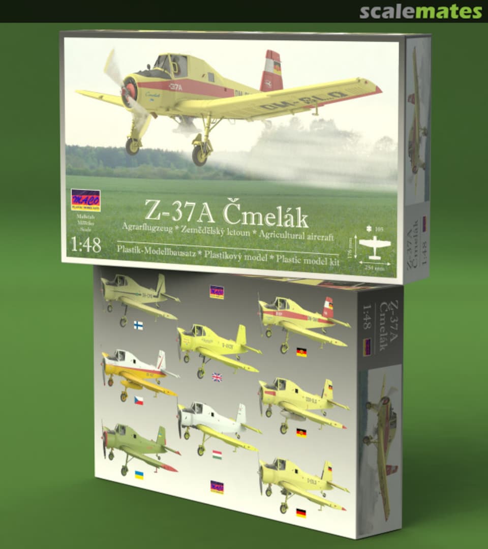 Boxart Zlin Z-37 / Z-37A Čmelák 48-001 MACO Boxart Zlin Z-37 / Z-37A Čmelák 48-001 MACO