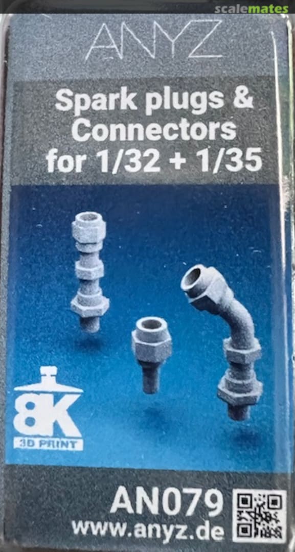 Boxart Spark Plugs & Connectors 1/32 & 1/35 AN079 ANYZ Boxart Spark Plugs & Connectors 1/32 & 1/35 AN079 ANYZ