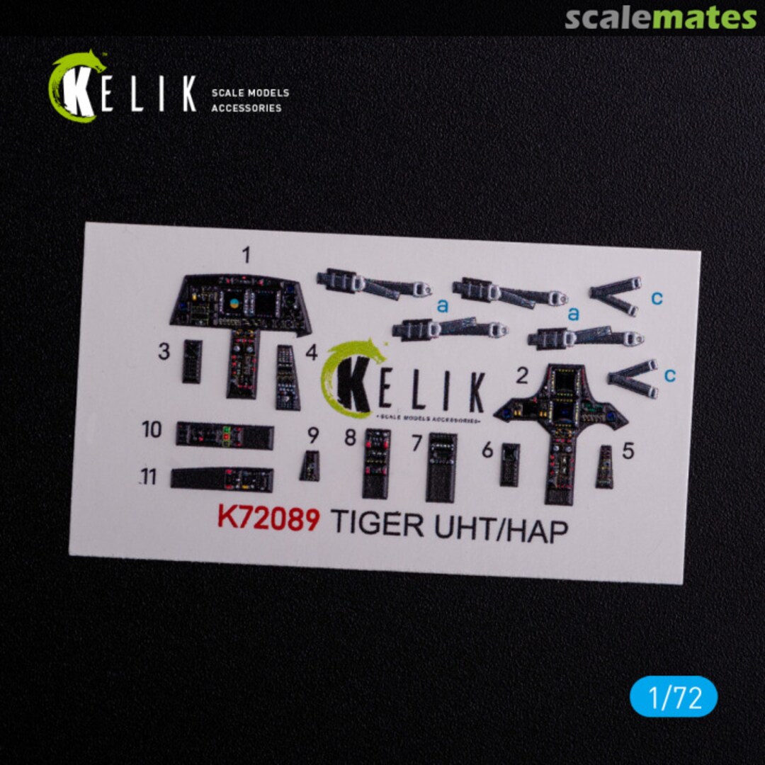 Boxart Eurocopter Tiger UHT/HAP interior 3D decals K72089 Kelik Boxart Eurocopter Tiger UHT/HAP interior 3D decals K72089 Kelik
