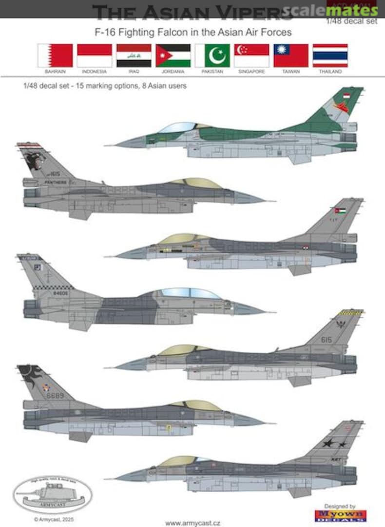 Boxart The Asian Vipers, F-16 Fighting falcon in the Asian Air Forces ACD 48 041 Armycast M&M Boxart The Asian Vipers, F-16 Fighting falcon in the Asian Air Forces ACD 48 041 Armycast M&M