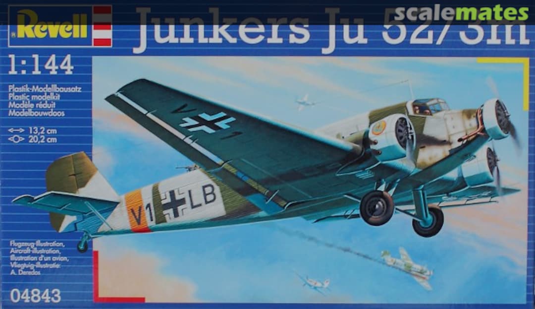 Boxart Junkers Ju 52/3m 64843 Revell Boxart Junkers Ju 52/3m 64843 Revell