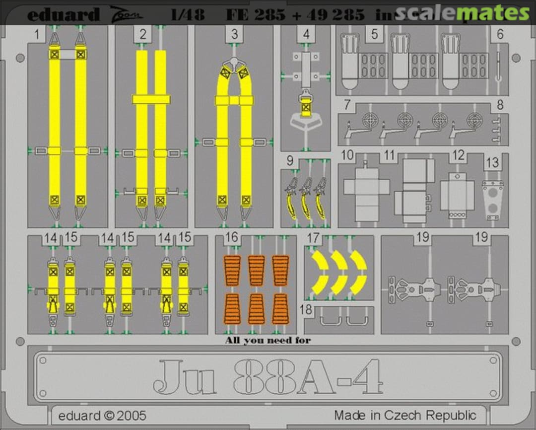 Boxart Ju 88A-4 interior, part 1 49285 Eduard Boxart Ju 88A-4 interior, part 1 49285 Eduard
