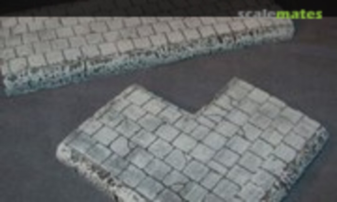 1:35 Pavement Sections - 2 straight & 2 corners (Fields of Glory FoG5050A) FoG5050A