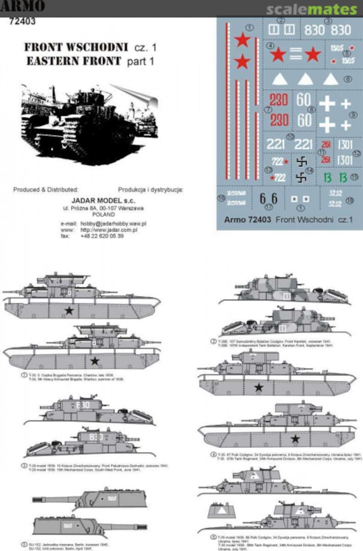 Boxart Eastern Front volume 1. 72403 Armo Boxart Eastern Front volume 1. 72403 Armo