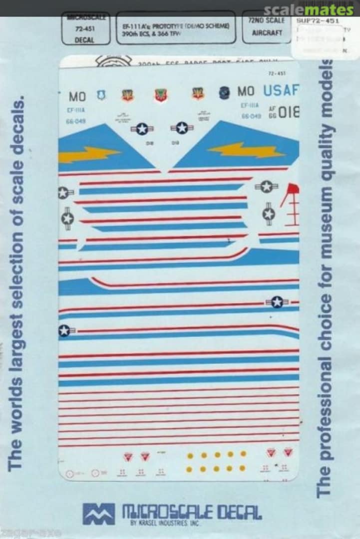 Boxart EF-111A's Prototype (DEMO Scheme) 72-451 Microscale Boxart EF-111A's Prototype (DEMO Scheme) 72-451 Microscale