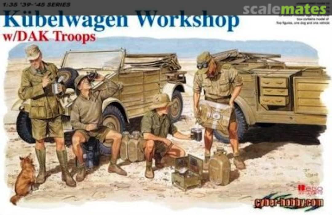 Boxart Kubelwagen Workshop w/DAK Troops 6338 Dragon Boxart Kubelwagen Workshop w/DAK Troops 6338 Dragon