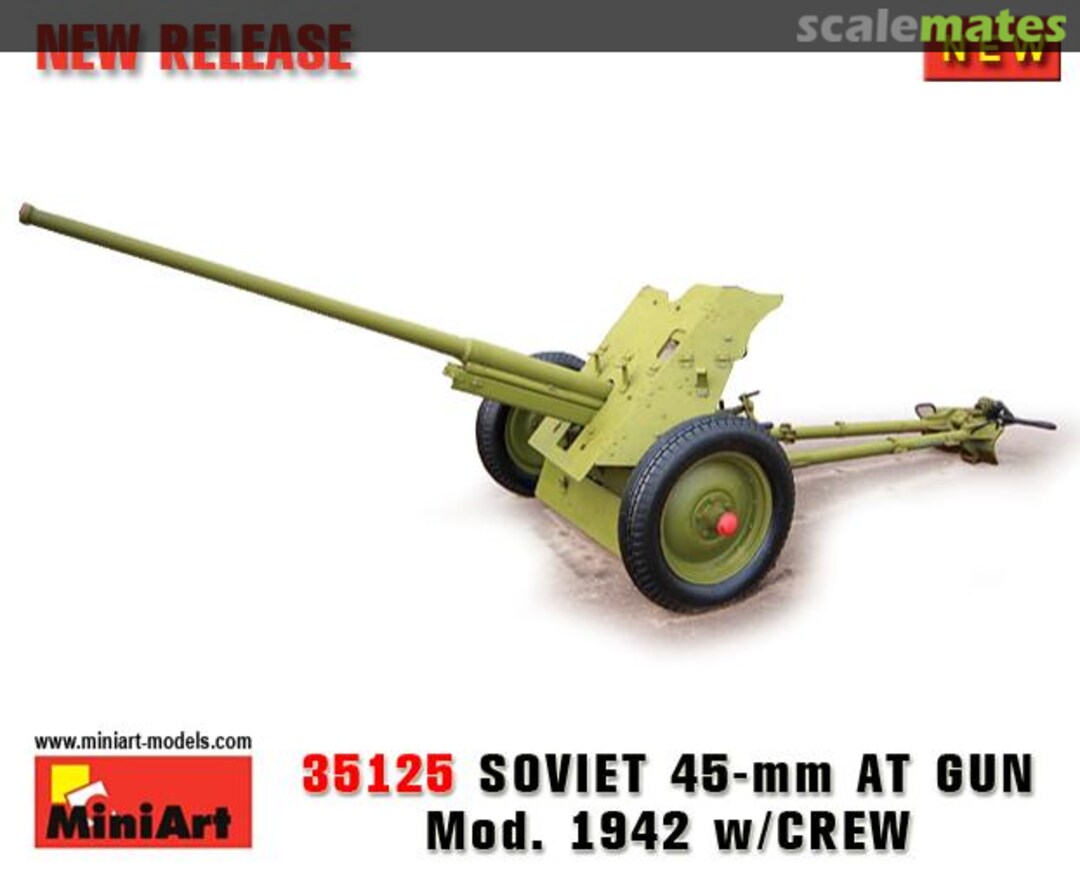 Boxart 45-mm AT GUN Mod. 1942 35125 MiniArt Boxart 45-mm AT GUN Mod. 1942 35125 MiniArt