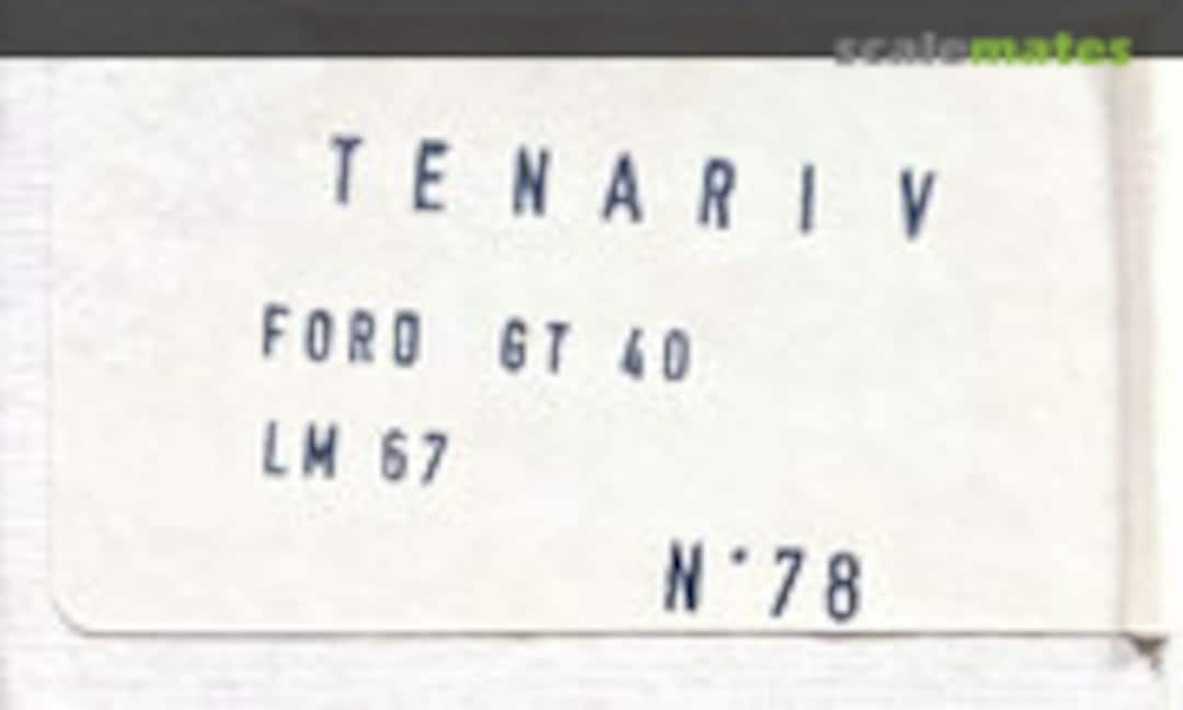 1:43 Ford GT40 (Tenariv 78)