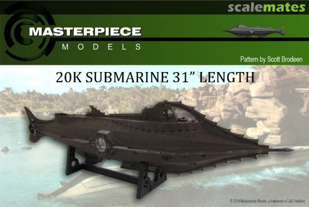 Boxart 20K Submarine 31" Length MMNA002 Masterpiece Models