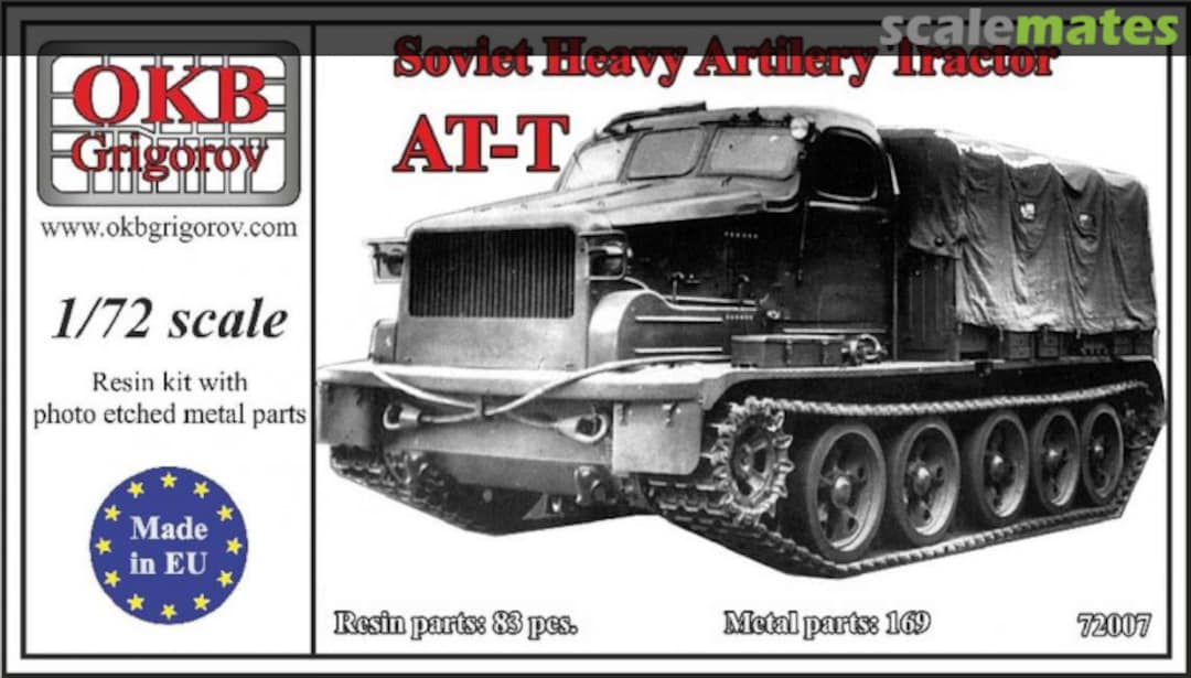 Boxart AT-T Soviet Heavy Artillery Tractor 72007 OKB Grigorov Boxart AT-T Soviet Heavy Artillery Tractor 72007 OKB Grigorov