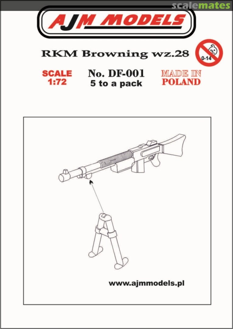 Boxart RKM Browning wz.28 DF-001 AJM Models Boxart RKM Browning wz.28 DF-001 AJM Models