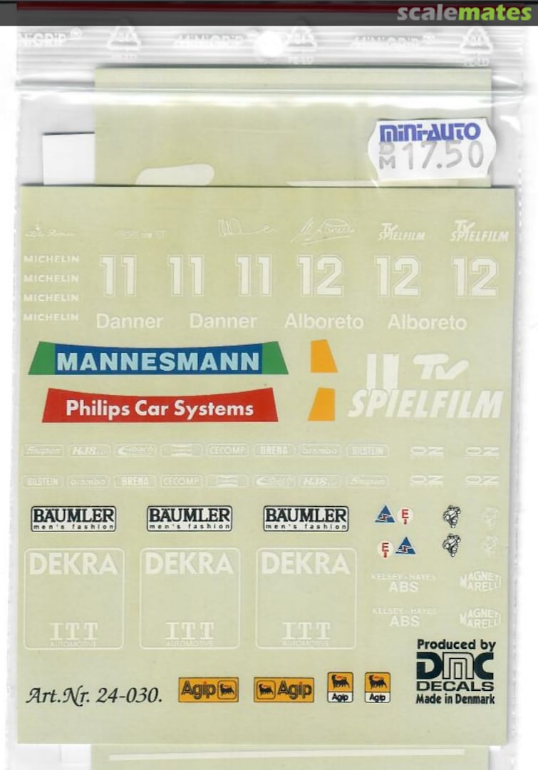 Boxart ALFA ROMEO 155, TV SPIELFILM, ALBORETO - DANNER, DTM 1994 24-030 DMC Decals Boxart ALFA ROMEO 155, TV SPIELFILM, ALBORETO - DANNER, DTM 1994 24-030 DMC Decals