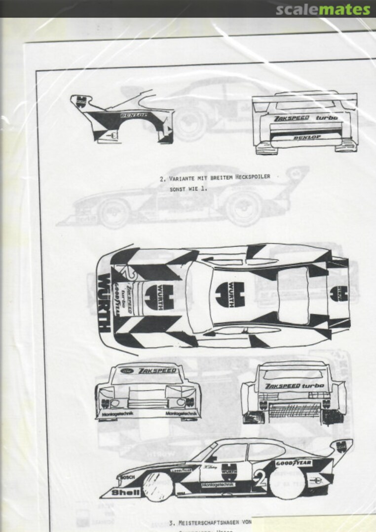 Boxart Ford Capri Turbo Zackspeed - Wurth - n°2 - K.Ludwig - DRM 1981 Model Point Boxart Ford Capri Turbo Zackspeed - Wurth - n°2 - K.Ludwig - DRM 1981 Model Point