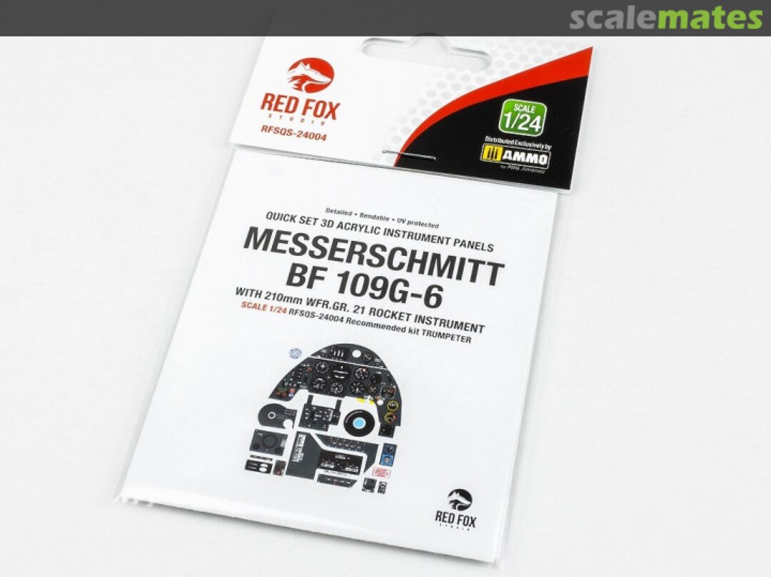 Boxart Messerschmitt Bf 109G-6 with WFR.GR.21 Rocket Panel RFSQS-24004 Red Fox Studio Boxart Messerschmitt Bf 109G-6 with WFR.GR.21 Rocket Panel RFSQS-24004 Red Fox Studio