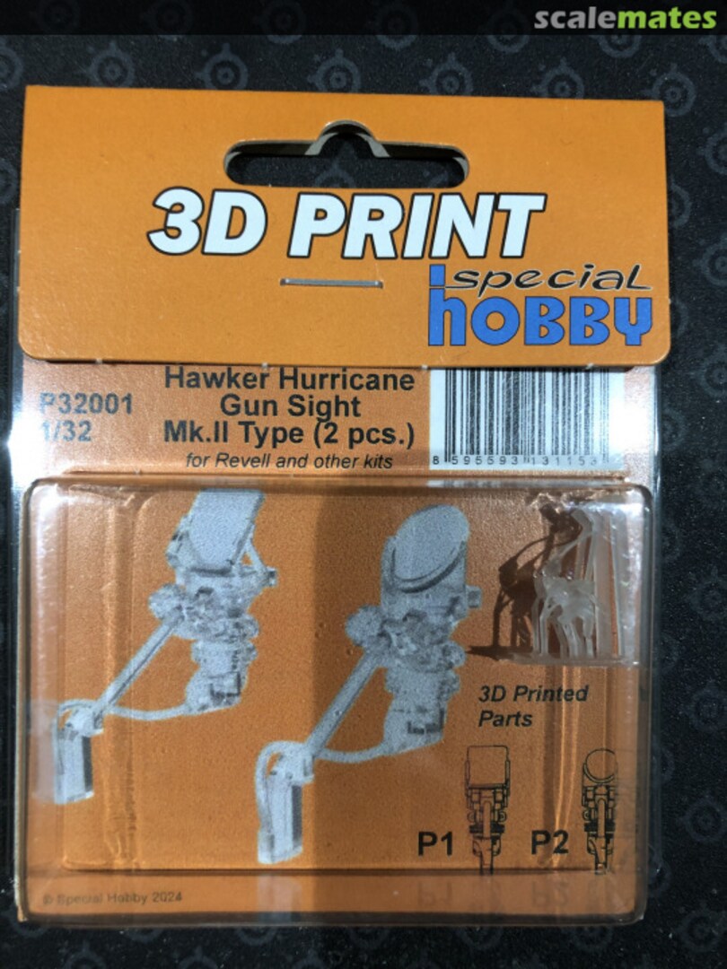 Boxart Hawker Hurricane Gun Sight Mk.II Type (2 pcs.) P32001 Special Hobby Boxart Hawker Hurricane Gun Sight Mk.II Type (2 pcs.) P32001 Special Hobby