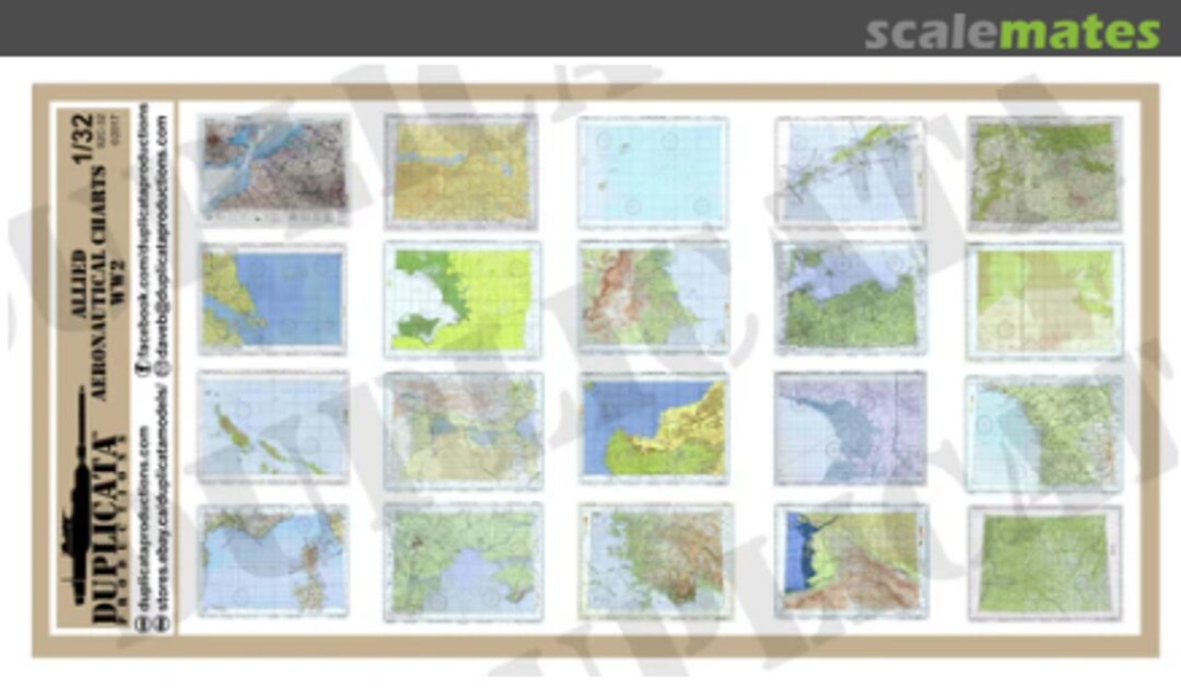 Boxart Allied Aeronautical Charts - WW2 92C-32 Duplicata Productions Boxart Allied Aeronautical Charts - WW2 92C-32 Duplicata Productions