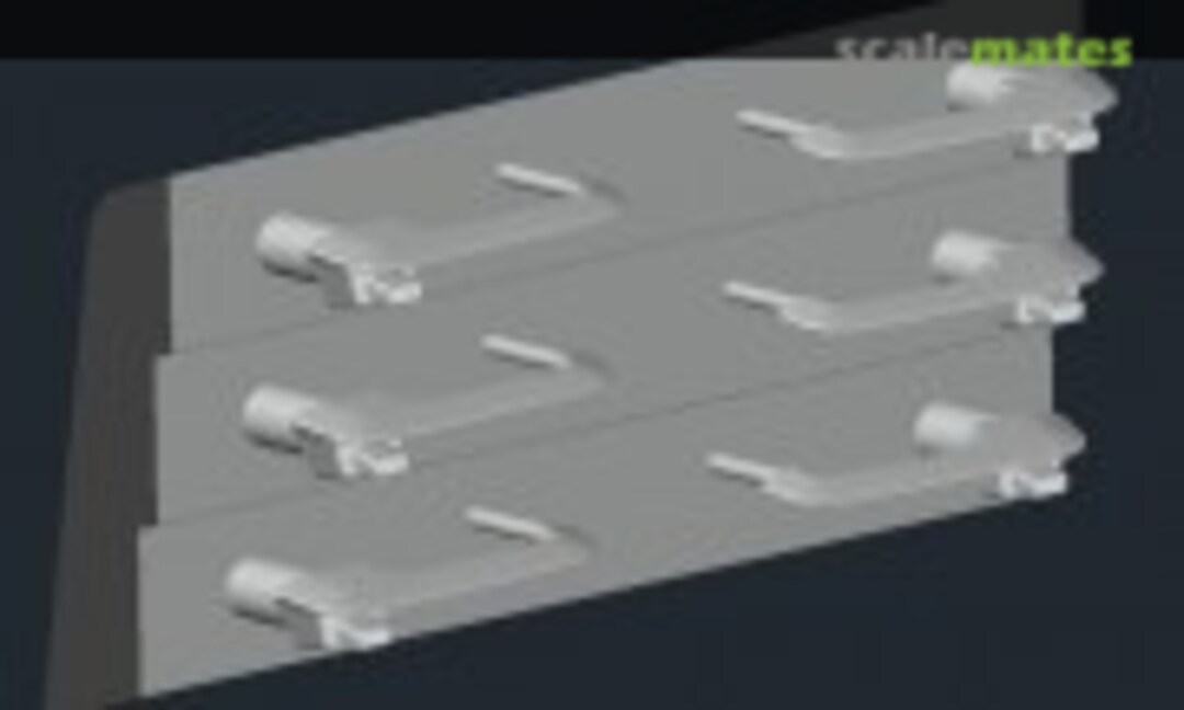 1:25 Dodge Door Handles - 3-Pairs (Canuck 3D Model Parts CD3-168) CD3-168