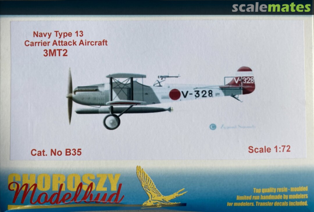 Boxart MITSUBISHI NAVY TYPE 13 CARRIER ATTACK AIRCRAFT 3MT2 B35 Choroszy Modelbud Boxart MITSUBISHI NAVY TYPE 13 CARRIER ATTACK AIRCRAFT 3MT2 B35 Choroszy Modelbud