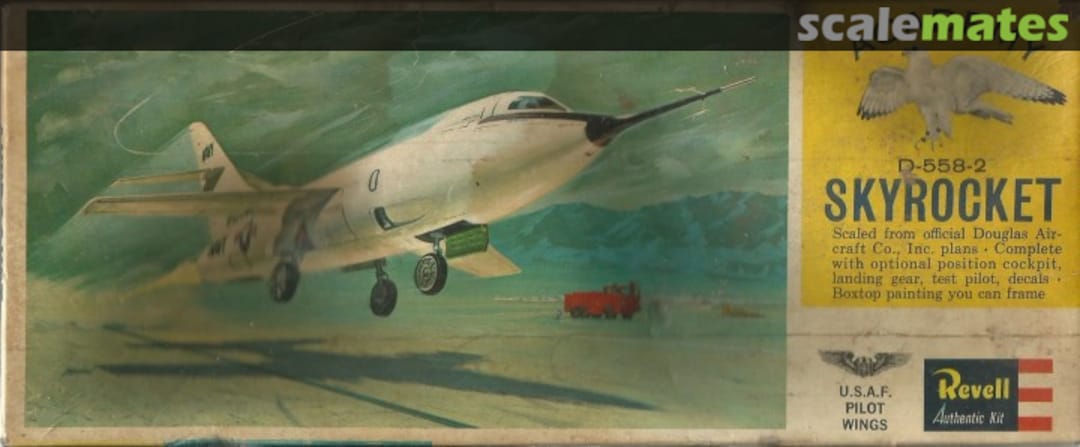 Boxart D-558-2 Skyrocket H-121:80 Revell Boxart D-558-2 Skyrocket H-121:80 Revell