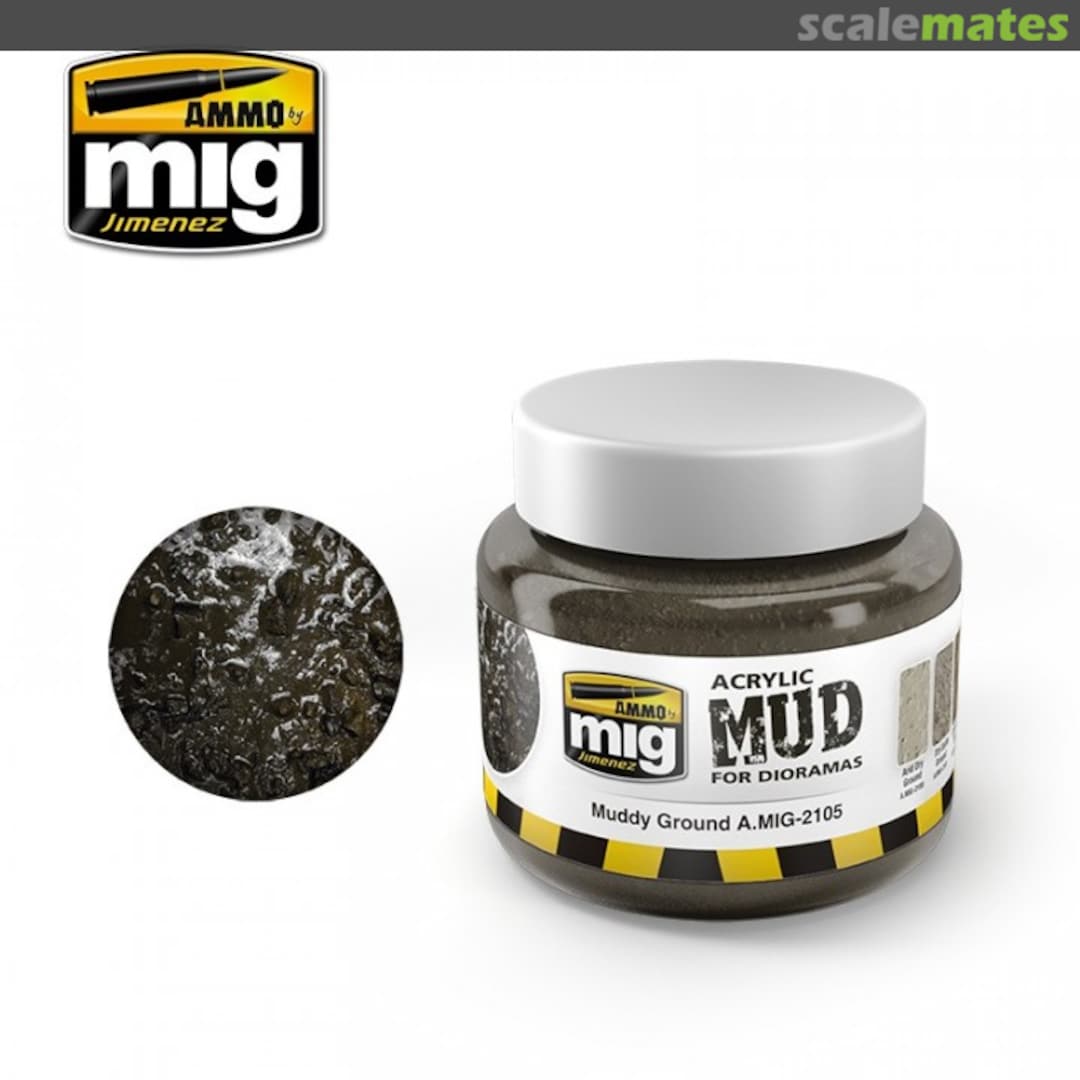 Boxart Mud for Dioramas A.MIG-2105 Ammo by Mig Jimenez Boxart Mud for Dioramas A.MIG-2105 Ammo by Mig Jimenez