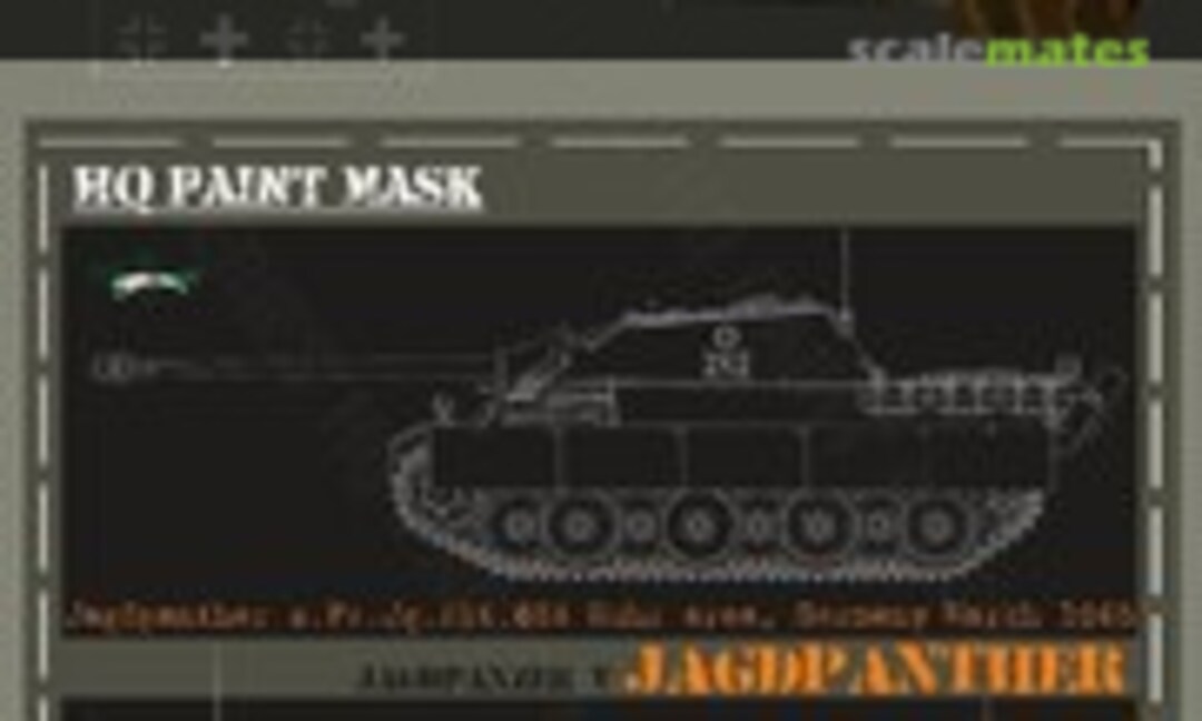 1:16 Jagdpanther s.Pz.Jg.Abt.654 Ruhr area Germany March 1945 Paint Mask (HQ-Masks JGP 012) JGP 012