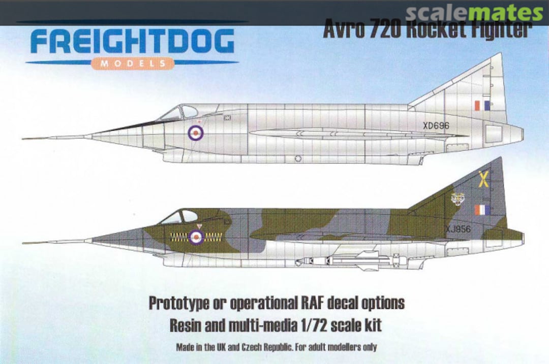 Boxart Avro 720 Rocket Fighter PGR72-001 Freightdog Models Boxart Avro 720 Rocket Fighter PGR72-001 Freightdog Models