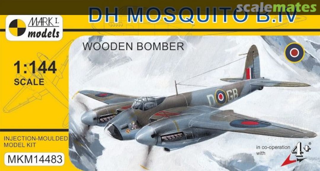 Boxart DH Mosquito B.IV Wooden Bomber MKM14483 Mark I Models Boxart DH Mosquito B.IV Wooden Bomber MKM14483 Mark I Models