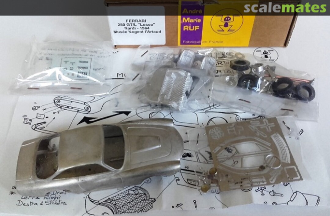 Boxart Ferrari 250 GT/L #5099GT Nardi 17 Andre Marie Ruf Boxart Ferrari 250 GT/L #5099GT Nardi 17 Andre Marie Ruf