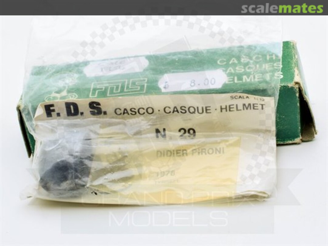 Boxart Crash Helmet Didier Pironi 29 FDS Boxart Crash Helmet Didier Pironi 29 FDS