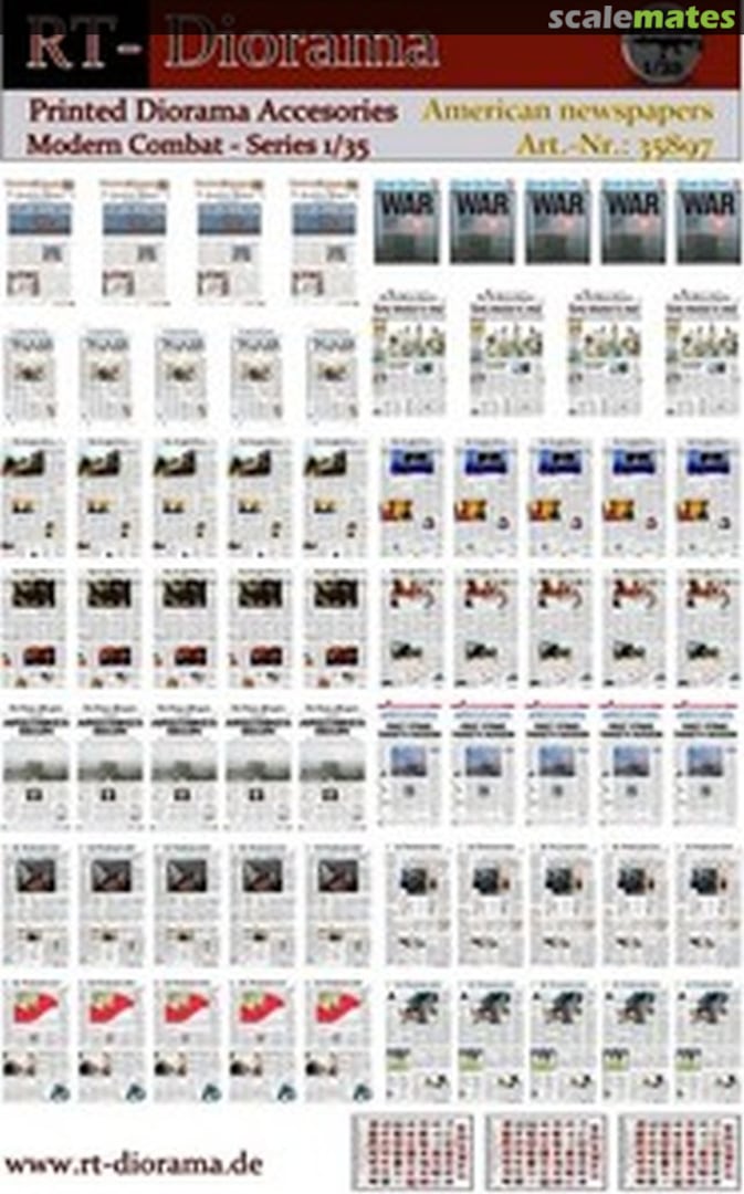 Boxart Printed Accesories: “American Newspapers” 35897 RT-Diorama Boxart Printed Accesories: “American Newspapers” 35897 RT-Diorama