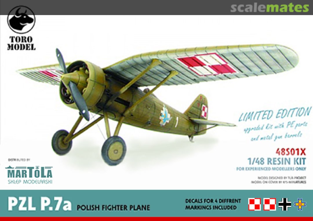 Boxart PZL P.7a 48S01X ToRo Model Boxart PZL P.7a 48S01X ToRo Model