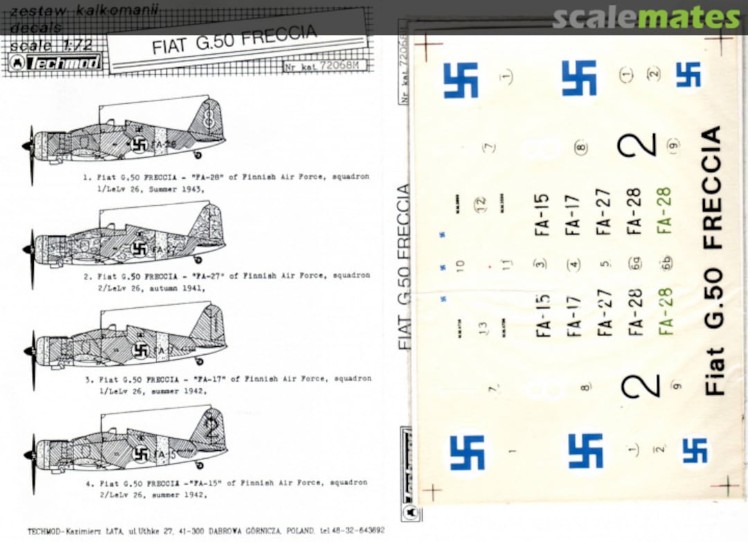 Boxart Fiat G.50 Freccia 72068M Techmod