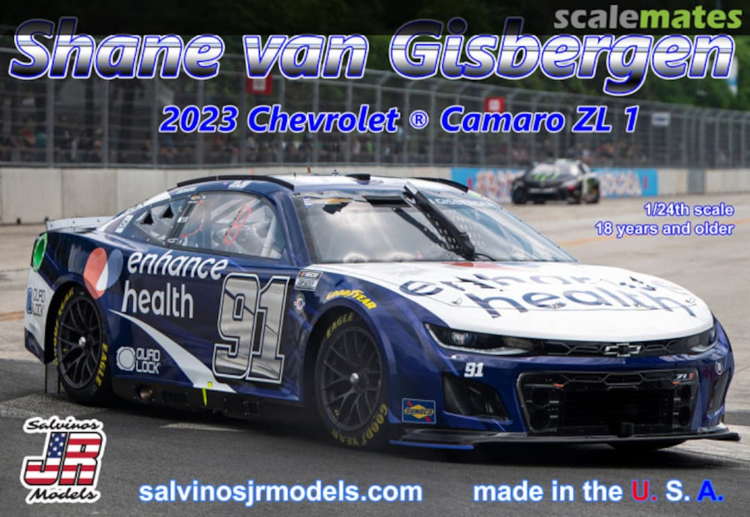 Boxart 2023 Chevrolet Camaro ZL1 THC2023SVG Salvinos JR Models Boxart 2023 Chevrolet Camaro ZL1 THC2023SVG Salvinos JR Models