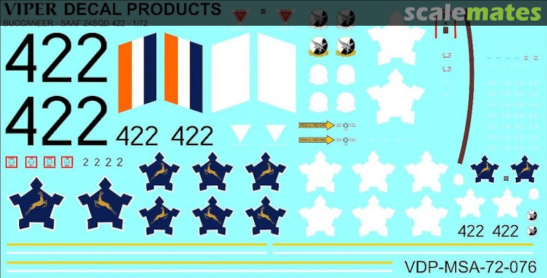 Boxart SAAF Buccaneer S50 MSA72076 Viper Decal Products Boxart SAAF Buccaneer S50 MSA72076 Viper Decal Products