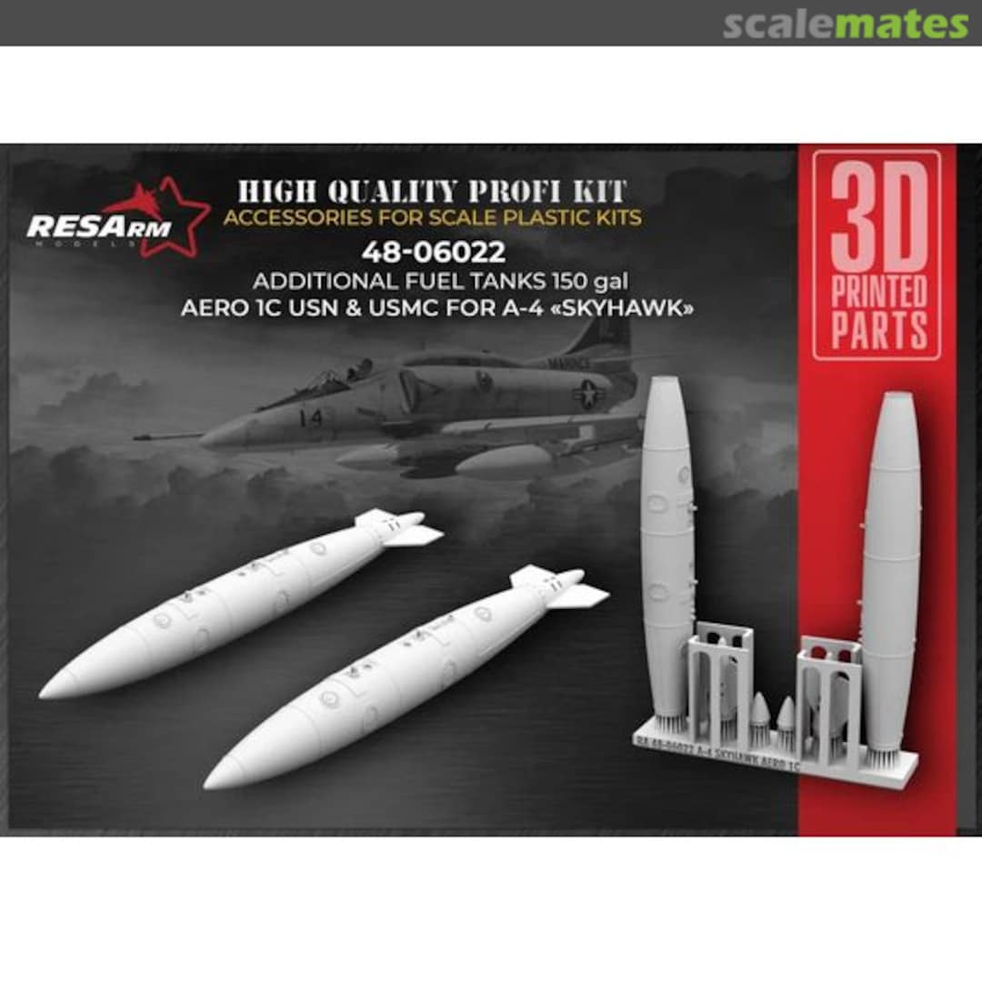 Boxart A-4 fuel tanks 150 gal Aero 1C USN & USMC 48-06022 RESArm Boxart A-4 fuel tanks 150 gal Aero 1C USN & USMC 48-06022 RESArm