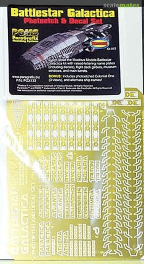 Boxart Battlestar Galactica PGX133 ParaGrafix Modeling Systems Boxart Battlestar Galactica PGX133 ParaGrafix Modeling Systems