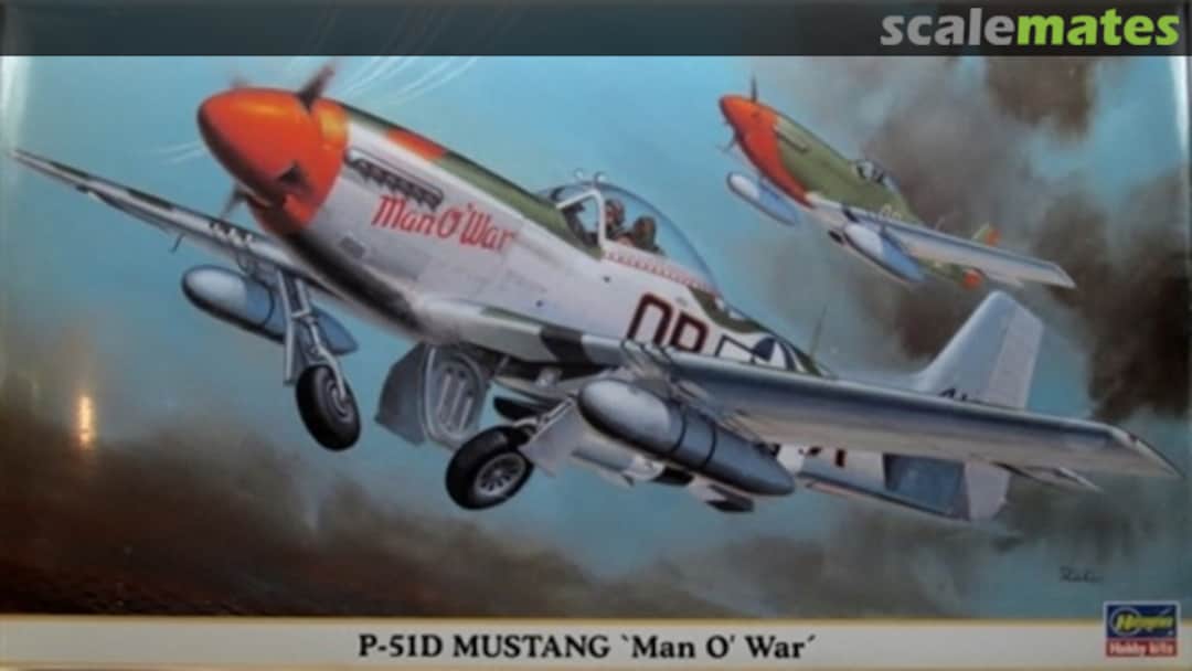 Boxart P-51D Mustang `Man O' War´ 09411 Hasegawa Boxart P-51D Mustang `Man O' War´ 09411 Hasegawa